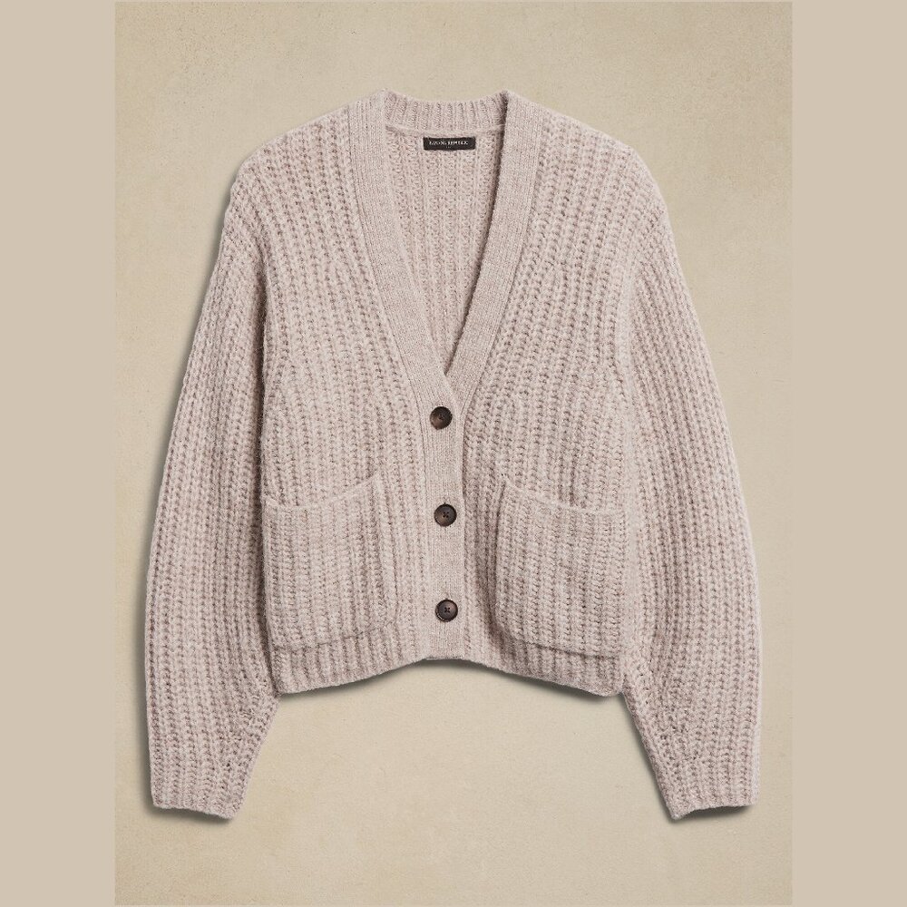 Banana Republic Factory Textured Pocket Cardigan Sweater